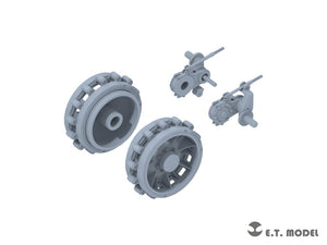 ET Model P35-406 WWII German Sd.kfz.251/Sd.kfz.11 Track links &amp;amp; Sprockets Late 3d Printed 1/35 – Bild 2