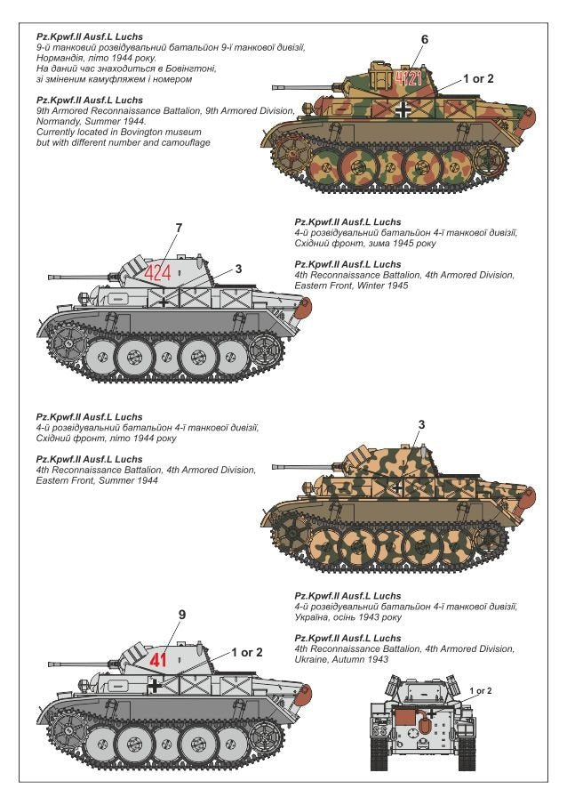 Armory Models 72203 Pz.Kpfw.II Ausf.L Luchs, German WWII Light Recon Tank 1/72 – obrázek 3