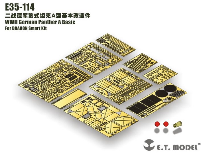 ET Model E35-114 WWII German Panther A Basic (Pour DRAGON Smart Kit) (1/35)