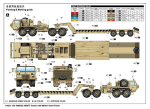 Trumpeter 01055 M983A2 HEMTT Tractor with M870A1 Semi-Trailer 1/35 – image 3