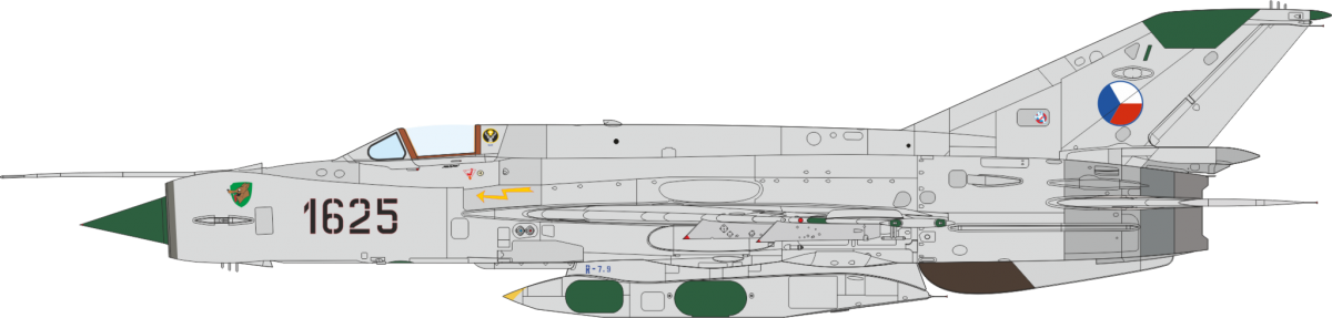 Eduard 2156 Erka - MiG-21 R in the Czechoslovak, Czech, and Slovak Air Forces 1/72