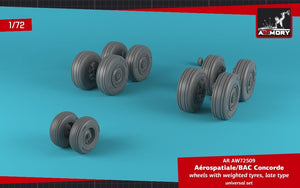 Armory Models AW72509 Concorde wheels w/ weighted tires, late 1/72 – obrázek 3