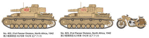Tamiya 25208 Panzerkampfwagen IV Ausf F. &amp;amp; Motorcycle North Africa 1/35 – Bild 9