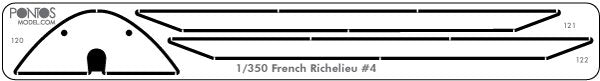 Pontos 35022WD1 French Navy Richelieu Wooden Deck set 1/350 – Bild 2