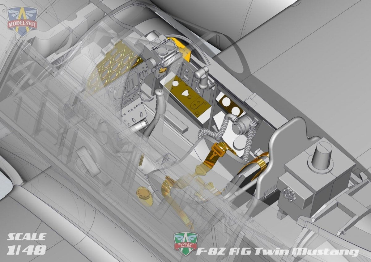 Modelsvit 4818 F-82F/G Twin Mustang 1/48 – zdjęcie 3