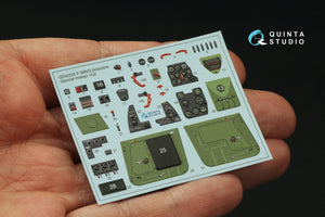 Quinta Studio QD32225 P-39N/Q Airacobra interior 3D-Printed colored Interior on decal paper (Special Hobby) 1/32 – image 3