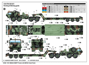 Trumpeter 01055 M983A2 HEMTT Tractor with M870A1 Semi-Trailer 1/35 – image 4