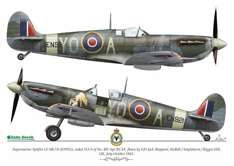 Exito ED48003 DECALS Sexy Spitfires - Supermarine Spitfire LF Mk Vb - VIII - IXe 1/48 – immagine 3