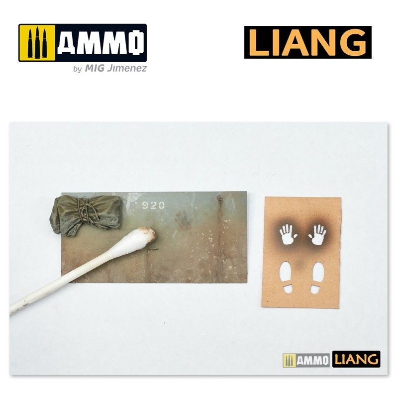 Liang 0004 Handprint &amp;amp; Shoeprint Airbrush Stencils – image 3