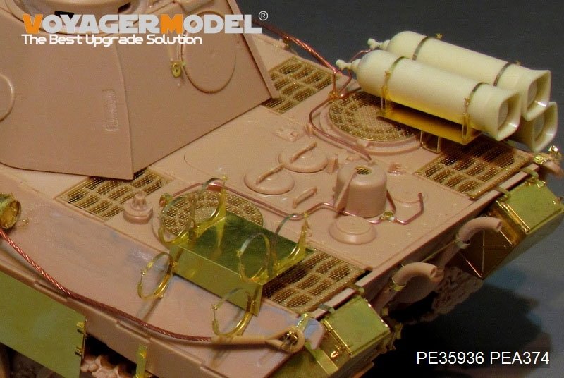 Voyager Model PE35936 WWII German Panther D w/&amp;quot;Stadtgas&amp;quot; Fuel Tanks Basic For MENG TS-038 1/35 – image 13