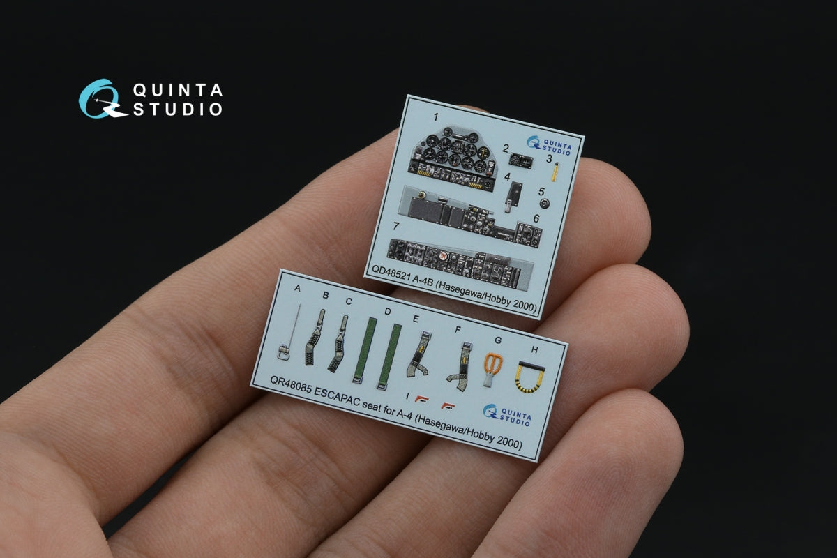 Quinta Studio QD48521 A-4B 3D-Printed &amp;amp; colored Interior on decal paper (Hasegawa/Hobby2000) 1/48 – image 3