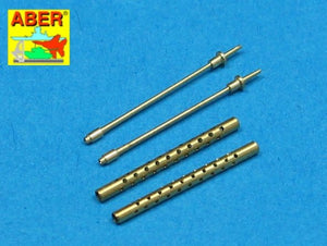 Aber A48 017 Set of 2 inch .50 (12.7mm) standard barrels for US aircraft machine guns Browning M2 (1/48) – imagen 2