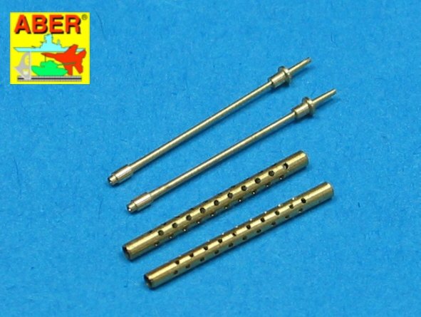 Aber A48 017 Set of 2 inch .50 (12.7mm) standard barrels for US aircraft machine guns Browning M2 (1/48) – imagen 2