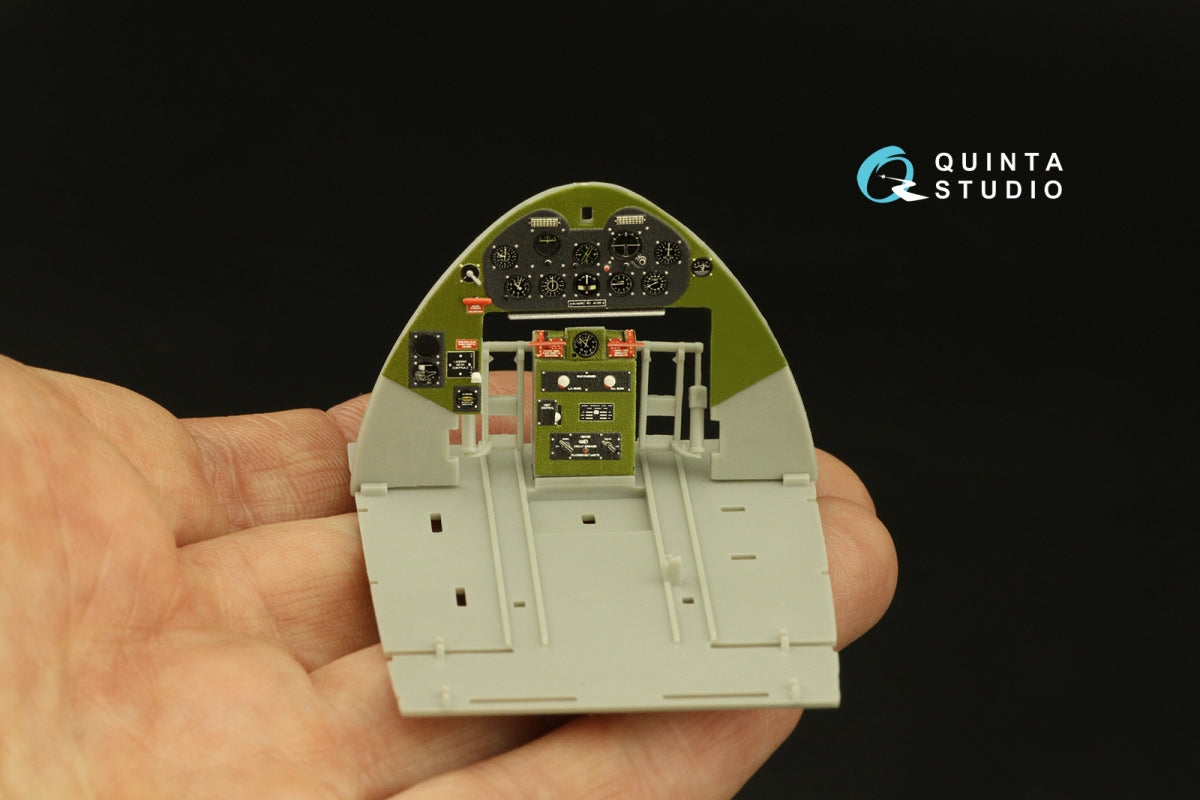 Quinta Studio QD32133 F6F-3 Hellcat 3D-Printed &amp;amp; colored Interior on decal paper (Trumpeter) 1/32 – immagine 15