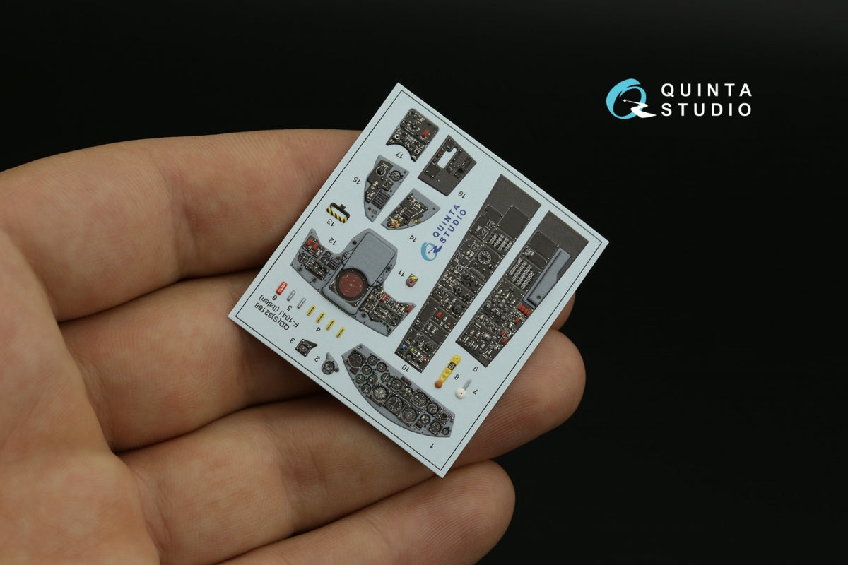 Quinta Studio QDS-32188 F-104J 3D-Printed colored Interior on decal paper (Italeri) (small version) 1/32 – image 3