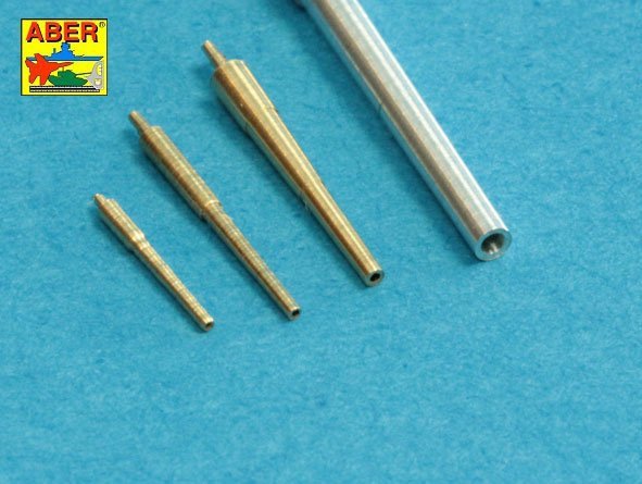 Aber 350L-74 Barrels set for German WWI Battleships: König; Grosser Kurfürst; Markgraf; Kronprinz 305mm x 10, 150mm x 14, 88mm x 10 1/350 – image 4