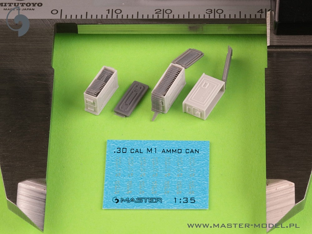 Master GM-35-090 M1 Ammo Boxes for Browning M1919 Rifle .30cal (7.62mm) (6 pcs.) - OPEN 1/35 – image 4