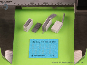 Master GM-35-090 M1 Ammo Boxes for Browning M1919 Rifle .30cal (7.62mm) (6 pcs.) - OPEN 1/35 – image 4