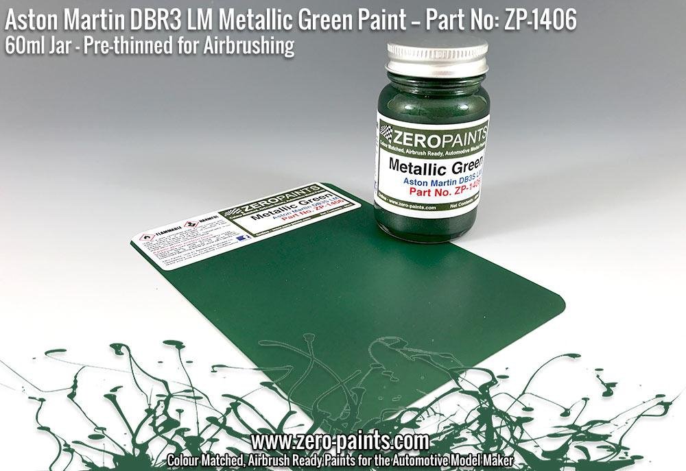 Zero Paints ZP-1406 - Aston Martin DBR3S LM Metallic Green Paint 60ml – image 4