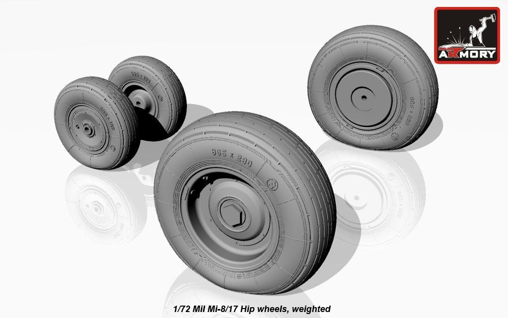 Armory Models AW72036 Mil Mi-8/17 Hip wheels 1/72 – image 2