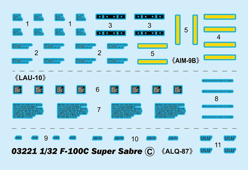 Trumpeter 03221 F-100C Super Saber 1/32 – image 5