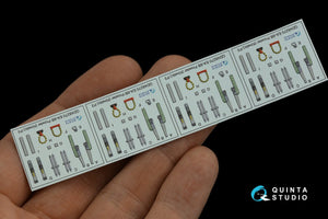 Quinta Studio QD48270 EA-6B Prowler (ICAP II) 3D-Printed &amp;amp; colored Interior on decal paper (Kinetic) 1/48 – image 5