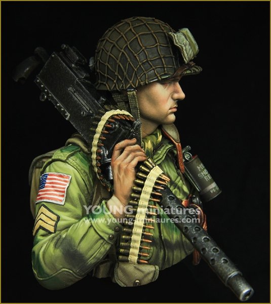 Young Miniatures YM1873 WW2 US AIRBORNE with M1919 1/10 – Bild 3