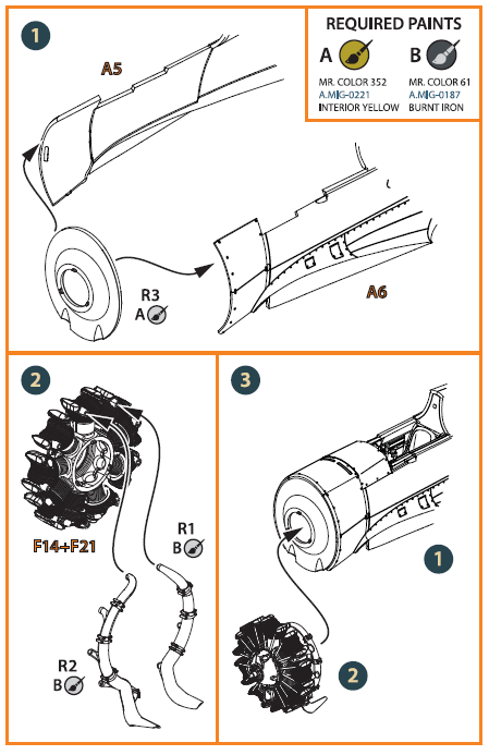 Clear Prop! CPA48005 Hawk H-75 M/N/O resin exhaust for CP kit ACCESSORIES 1/48 – image 3