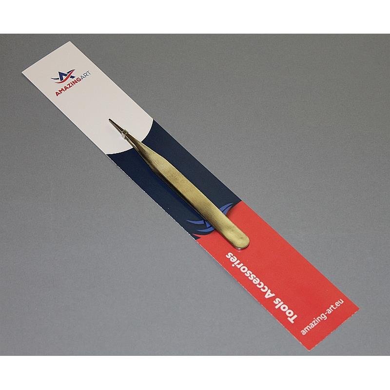 Amazing Art 18420 Straight Tweezers with Sharp Tip 11 cm