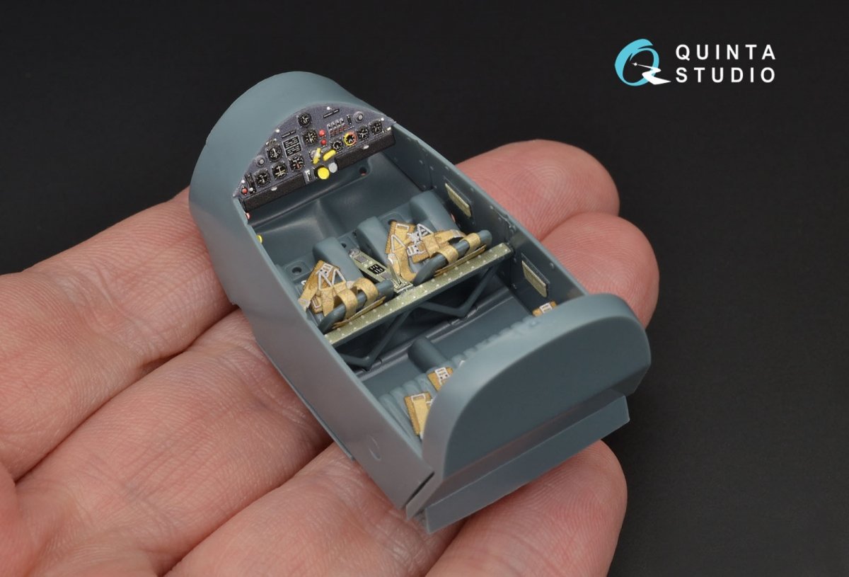 Quinta Studio QD48125 Bf108 3D-Printed &amp;amp; colored Interior on decal paper (Eduard) 1/48 – Bild 3