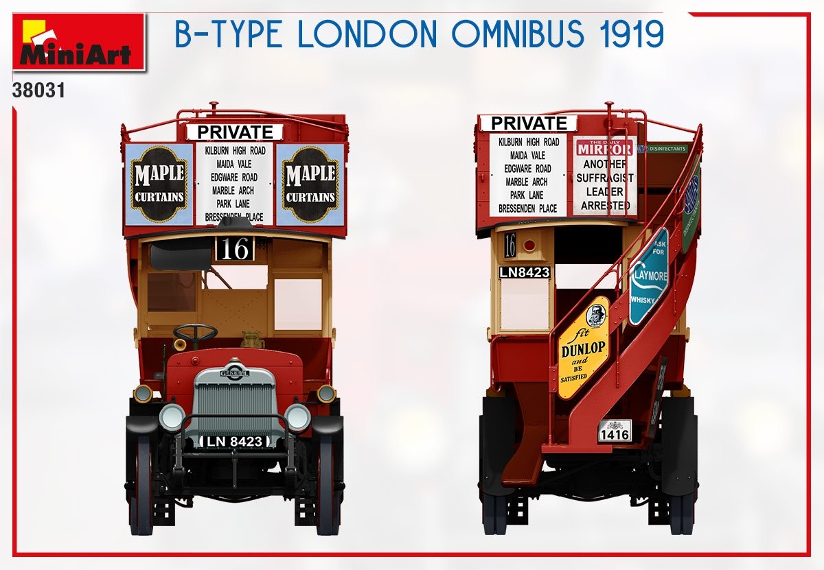 MiniArt 38031 B-TYPE LONDON OMNIBUS 1919 1/35 – image 12