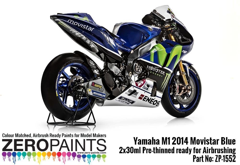 Zero Paints ZP-1552 Yamaha M1 2014 Movistar Blue Paint Set 2x30ml – obrázek 4