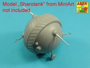 Aber 35L-278 Armament for the Soviet &amp;quot;Sharotank&amp;quot;; 2 x 37mm gun 2 x 12.7mm DShK M36 machine gun MiniArt 1/35 – image 7