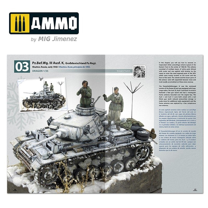 Ammo of Mig 6039 How to Paint Winter WWII German Tanks Multilingual (Eng - Spa) – image 4