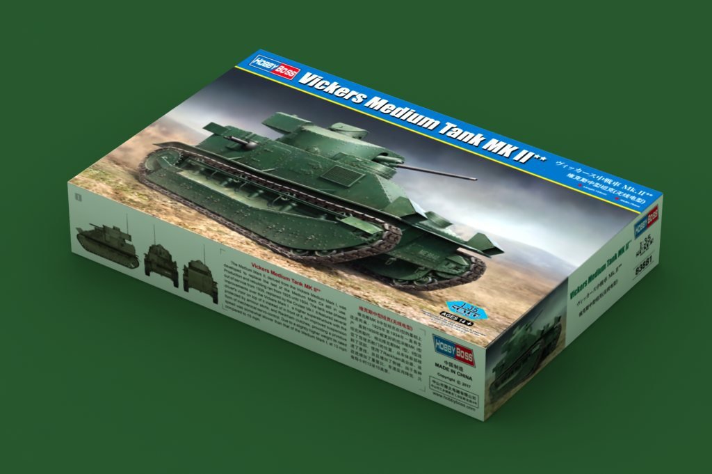 Hobby Boss 83881 Vickers Medium Tank MK II** 1/35 – obrázek 2