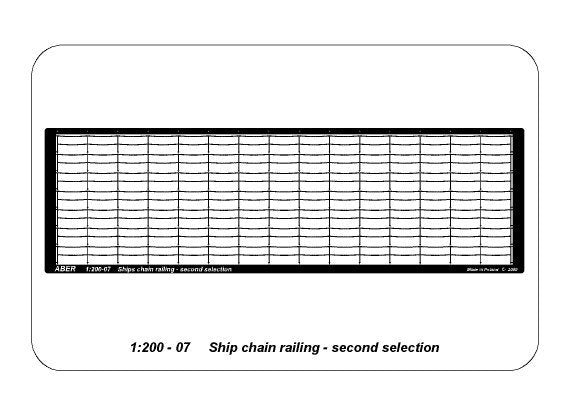Aber 200-07 Ship chain railing - second selection (two horizontal bars) 1/200 – image 5