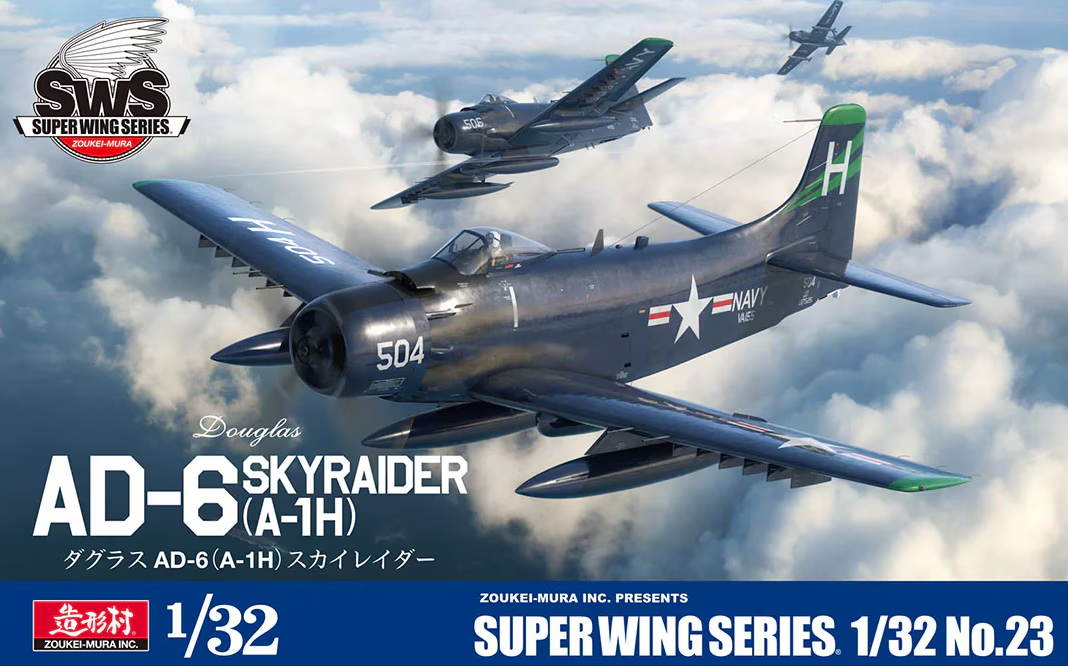 Zoukei-Mura SWS3223 Douglas AD-6 Skyraider A-1H 1/32