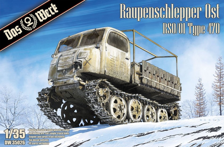 Das Werk DW35026 Raupenschlepper Ost RSO/01 Type 470 1/35