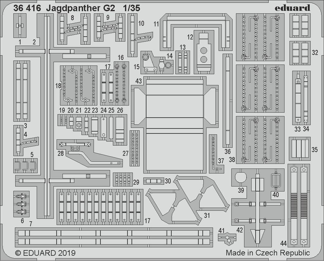 Eduard 36416 Jagdpanther G2 1/35 TAKOM