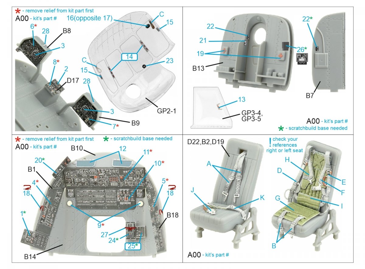 Quinta Studio QD48383 Mi-17 3D-Printed &amp;amp; colored Interior on decal paper (Trumpeter) 1/48 – image 2