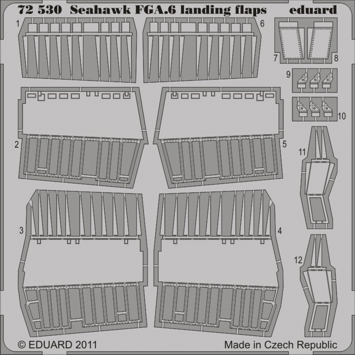 Eduard 72530 Seahawk FGA.6 landing flaps 1/72 HOBBY BOSS