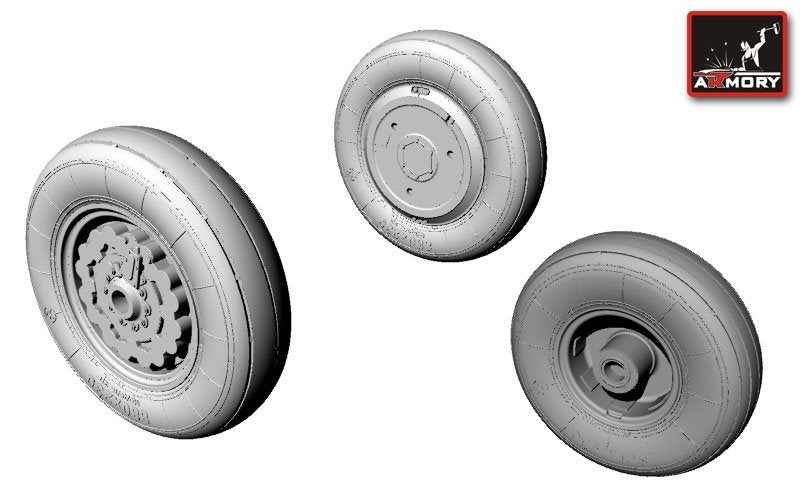 Armory Models AW48007 Sukhoj Su-7BKL wheels 1/48 – image 2