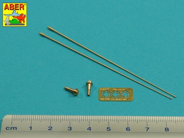 Aber R-44 Zestaw 2 anten VHF pojazdów NATO / Set of 2 NATO antennas with mount bases 1/35 – zdjęcie 2