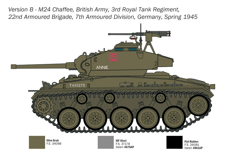 Italeri 6761 M24 CHAFFEE 1/35 – imagen 7