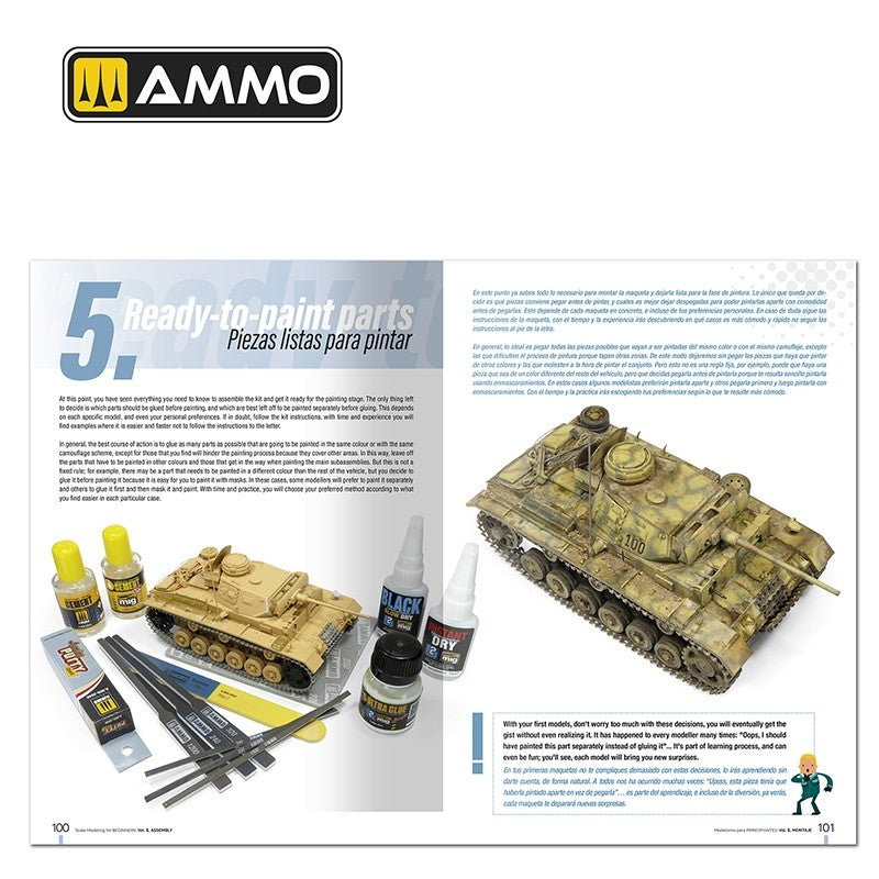 Ammo by Mig 6300 Maquettes à l&amp;#39;échelle pour débutants Vol. 1 : Assemblage (Bilingue anglais et espagnol) – image 10