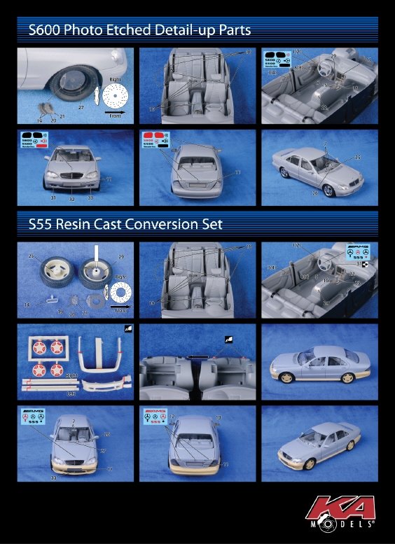 KA Models KE-24039 Mercedes BENZ S600 DETAIL-UP ETCHED PART 1/24 – image 2