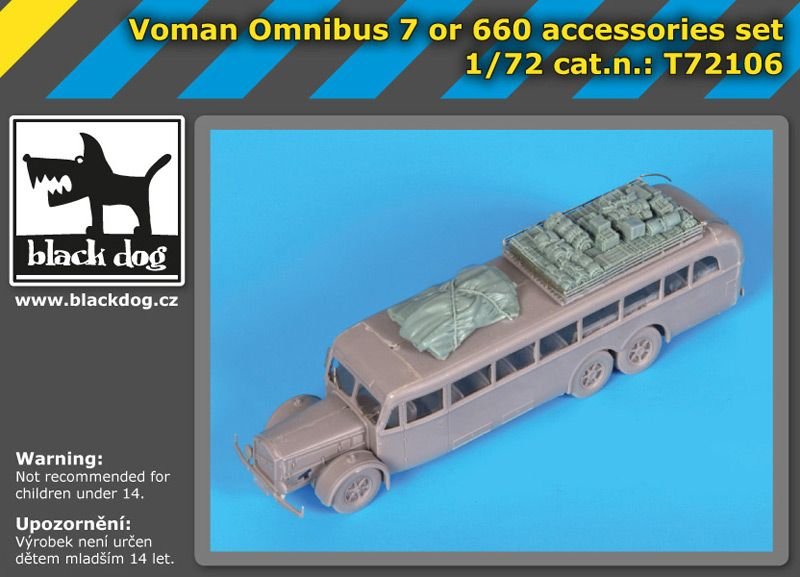 Black Dog T72106 Voman Omnibus 7 or 660 accessories set for Roden 1/72 – obrázek 2