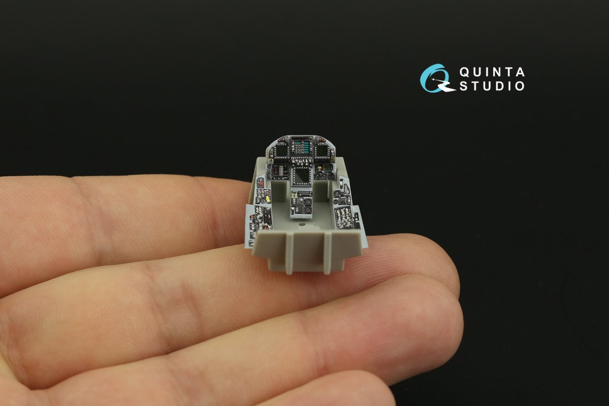 Quinta Studio QDS-48280 F/A-18C late 3D-Printed &amp;amp; colored Interior on decal paper (HobbyBoss)(Small version) 1/48 – Bild 3