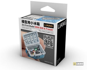 Liang 0414 3D-Print Model Mini Bar &amp;amp; Freezer 1/35