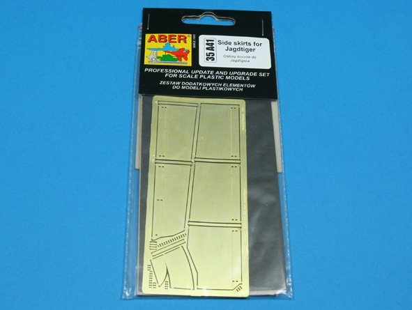 Aber 35A041 Side skirts for Jagdtiger (1/35) – obrázek 3